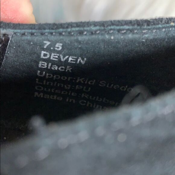 Sole Society Deven Black Suede Heels Size 7.5 - Picture 5 of 6